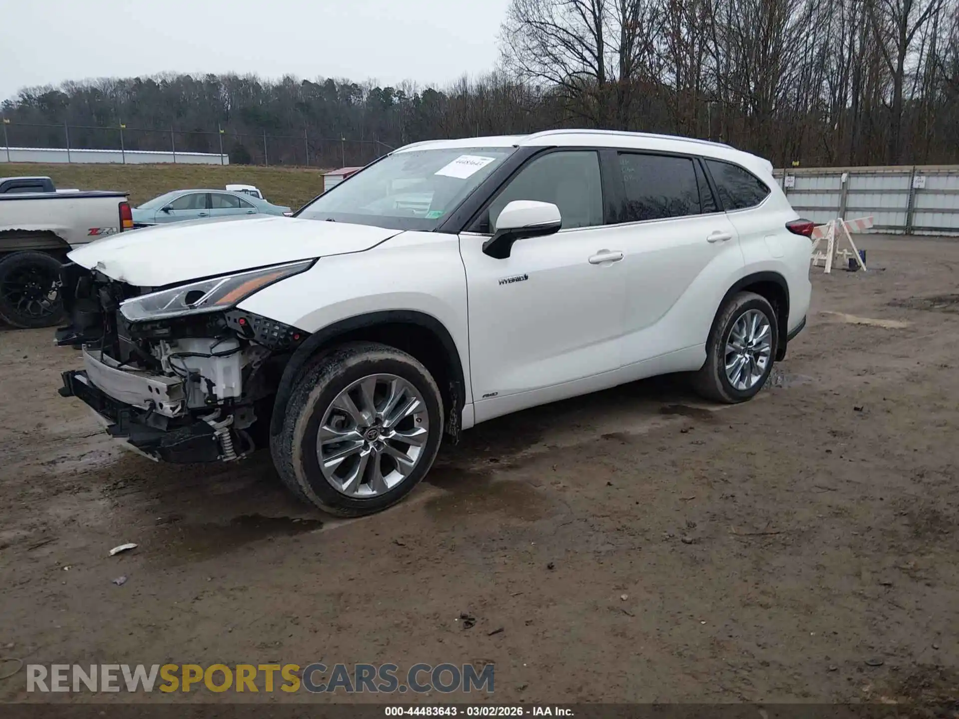 2 Photograph of a damaged car 5TDXBRCH8MS532145 TOYOTA HIGHLANDER 2021