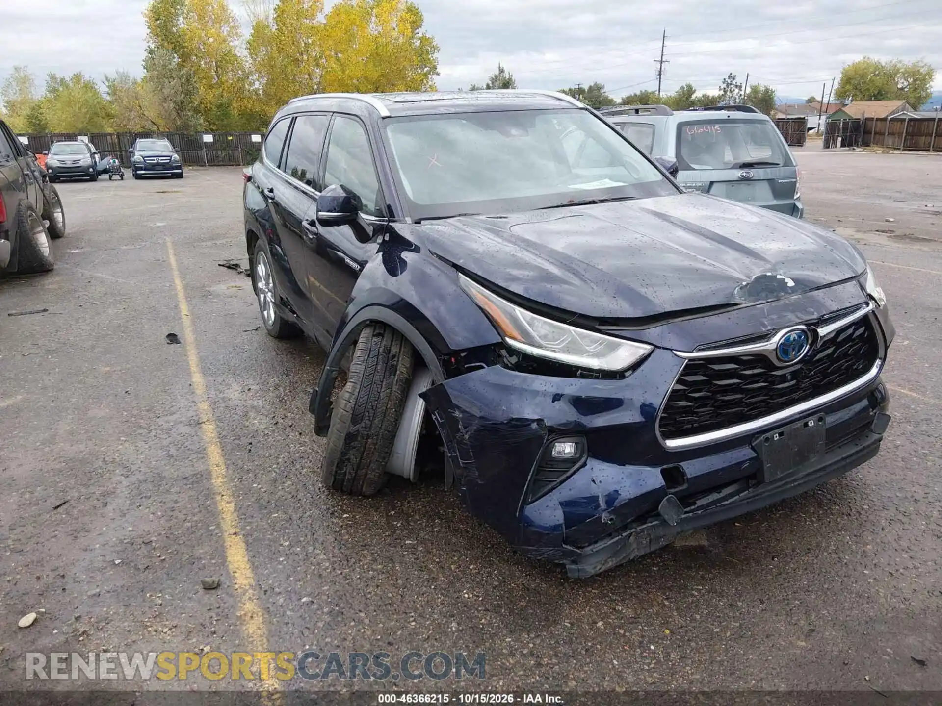 1 Photograph of a damaged car 5TDXBRCH9MS036366 TOYOTA HIGHLANDER 2021