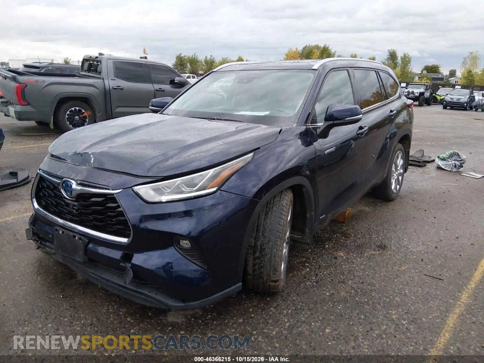 2 Photograph of a damaged car 5TDXBRCH9MS036366 TOYOTA HIGHLANDER 2021