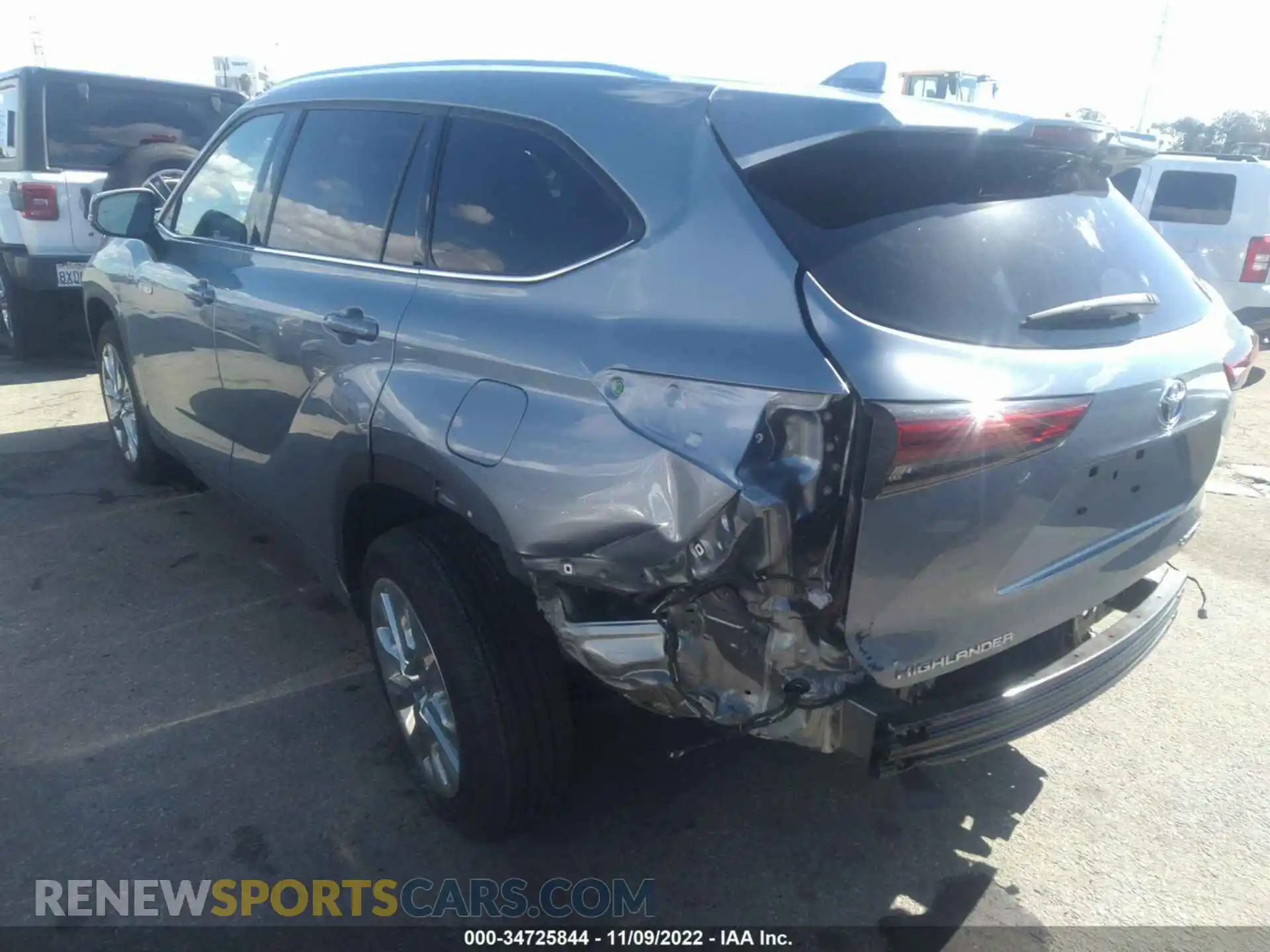 3 Фотография поврежденного автомобиля 5TDYARAH5MS006078 TOYOTA HIGHLANDER 2021