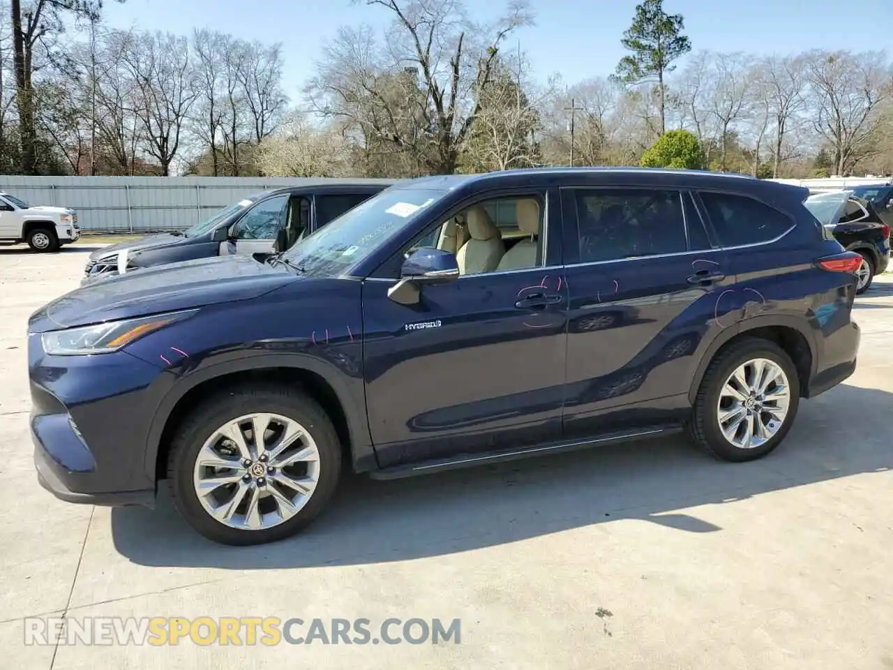 1 Photograph of a damaged car 5TDYARAH5MS504880 TOYOTA HIGHLANDER 2021