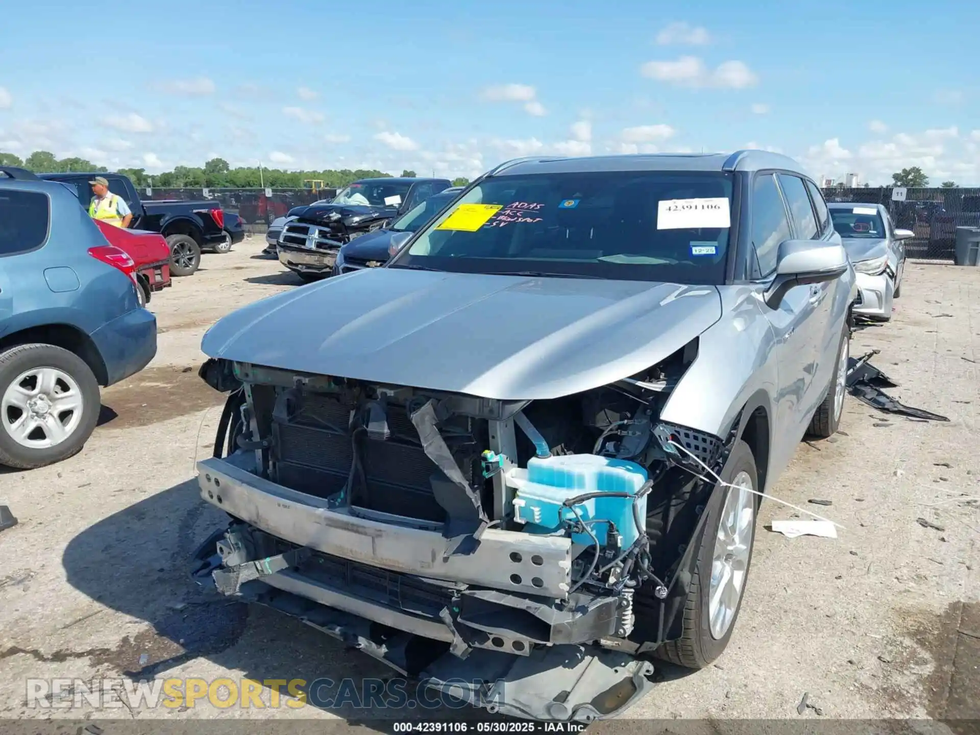 2 Photograph of a damaged car 5TDYARAH6MS006400 TOYOTA HIGHLANDER 2021