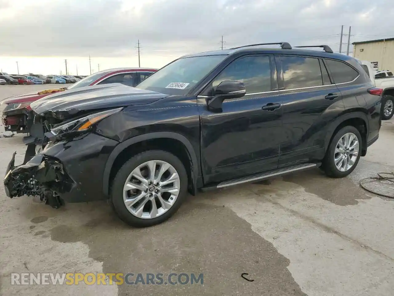 1 Photograph of a damaged car 5TDYZRAH0MS071025 TOYOTA HIGHLANDER 2021