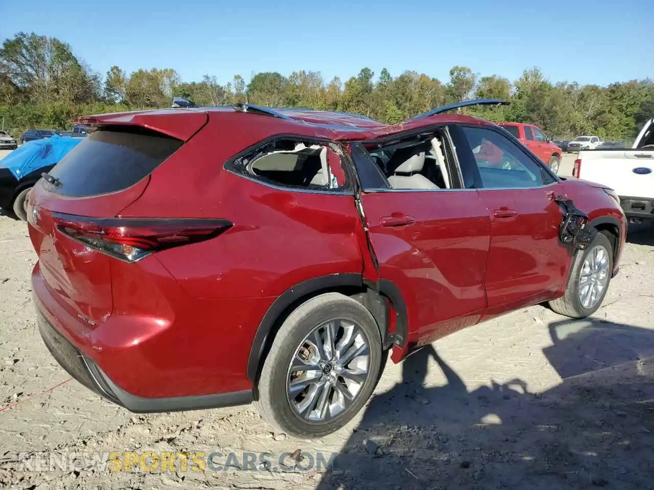 3 Фотография поврежденного автомобиля 5TDYZRAH0MS521062 TOYOTA HIGHLANDER 2021