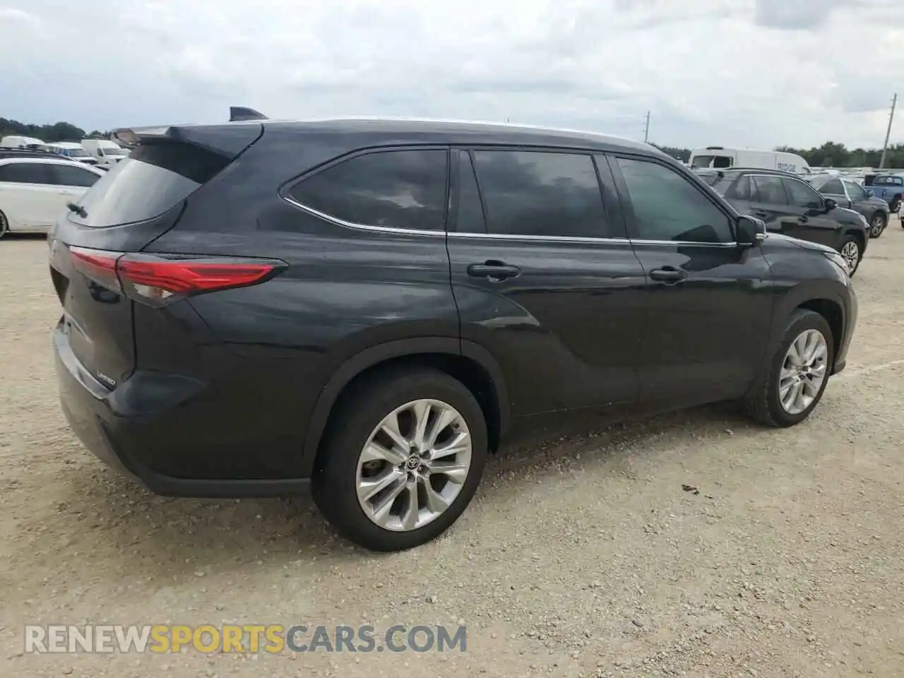 3 fotografías del automóvil dañado 5TDYZRAH0MS530103 TOYOTA HIGHLANDER 2021