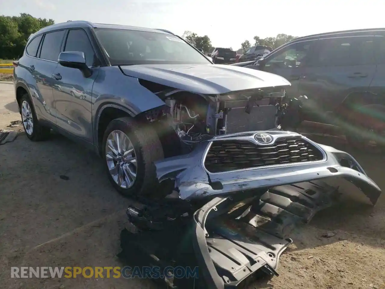 1 Photograph of a damaged car 5TDYZRAH1MS069963 TOYOTA HIGHLANDER 2021