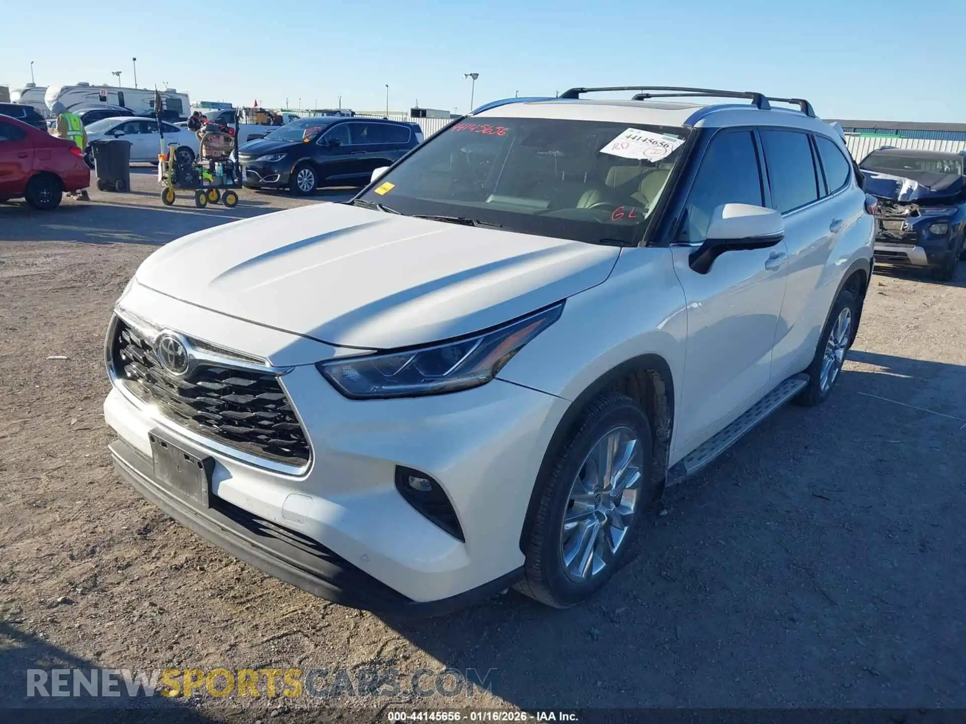 2 Photograph of a damaged car 5TDYZRAH3MS532976 TOYOTA HIGHLANDER 2021