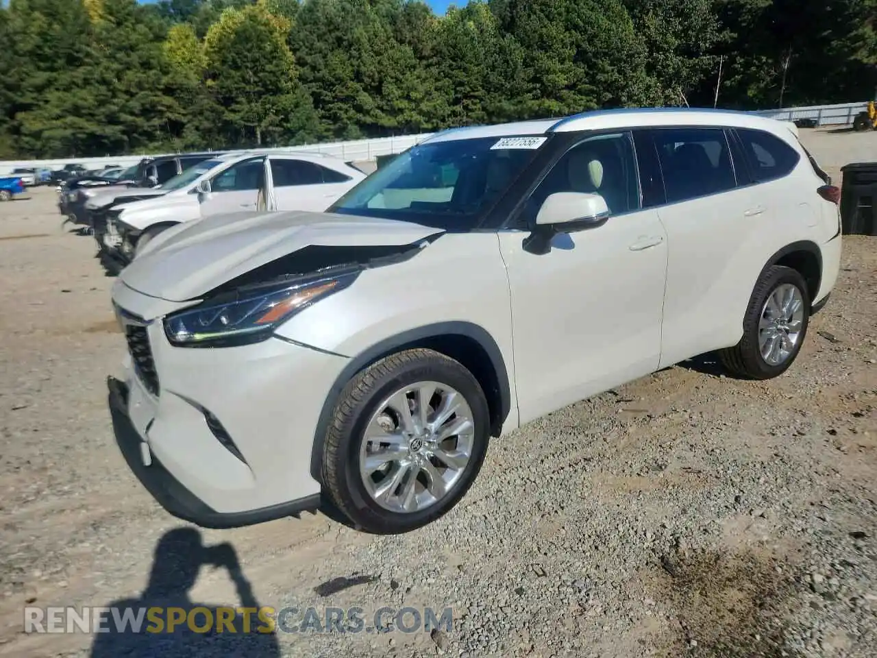 1 fotografías del automóvil dañado 5TDYZRAH4MS038559 TOYOTA HIGHLANDER 2021