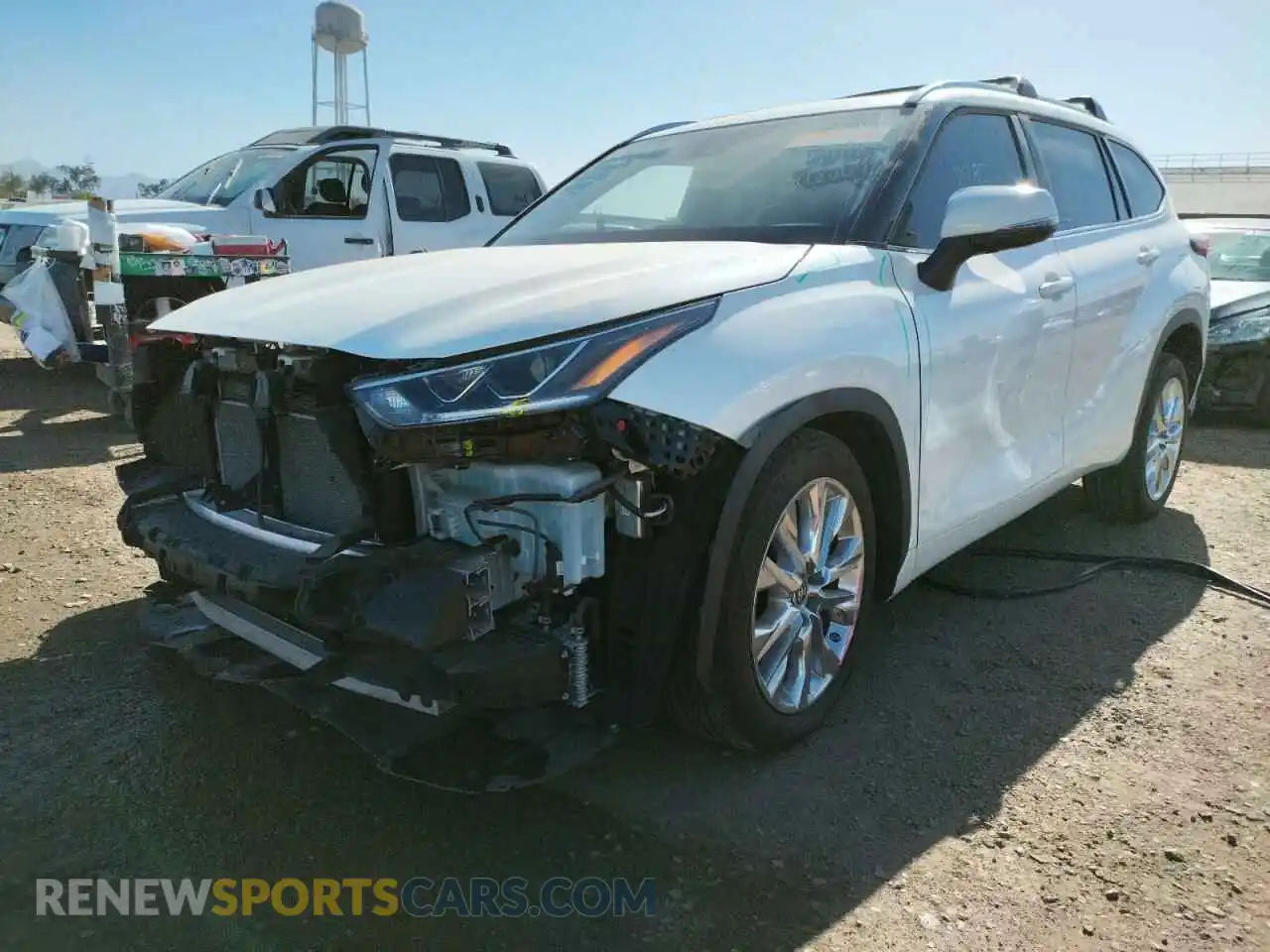 2 Photograph of a damaged car 5TDYZRAH6MS530381 TOYOTA HIGHLANDER 2021