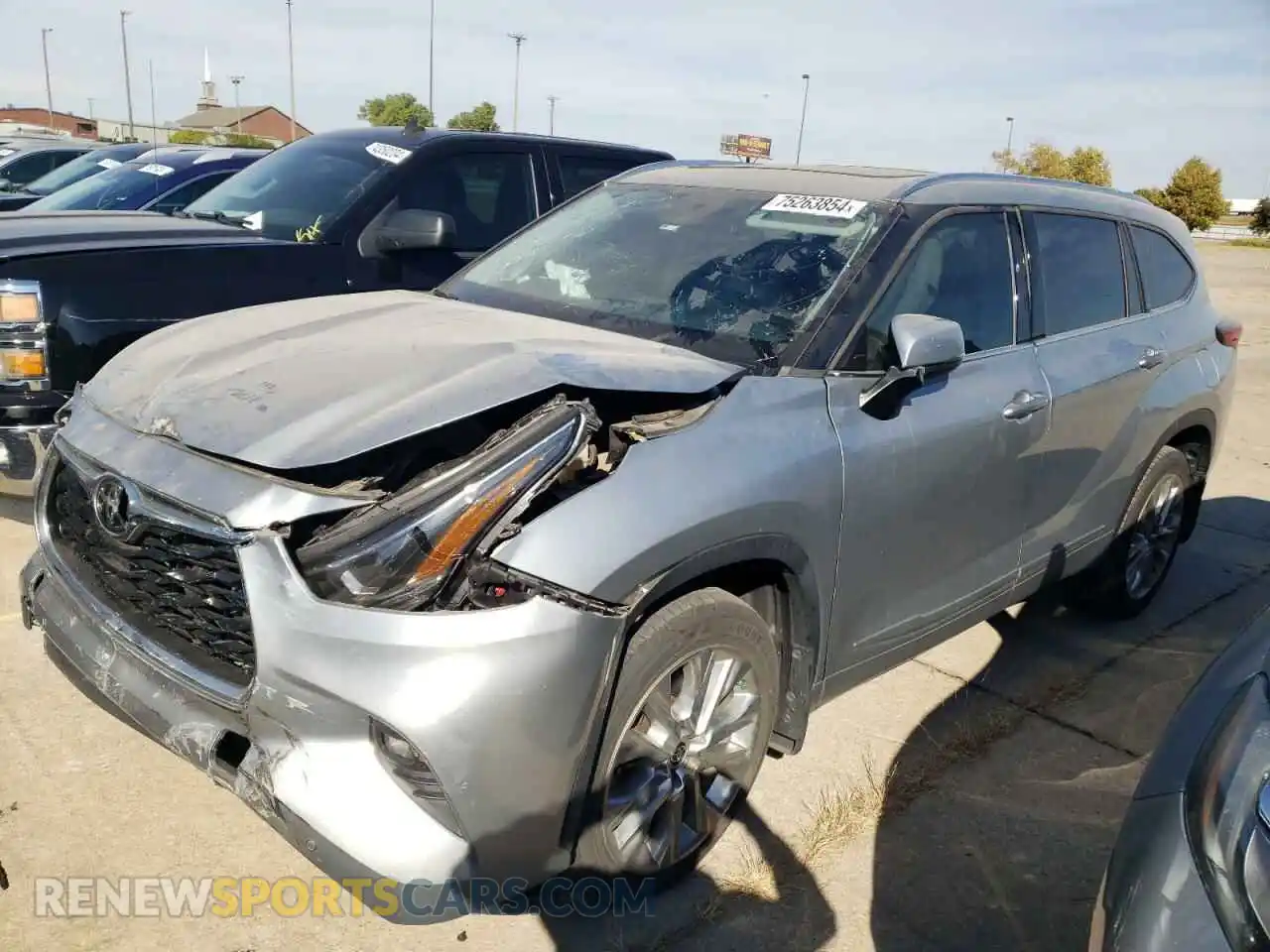 1 Фотография поврежденного автомобиля 5TDYZRAH7MS070180 TOYOTA HIGHLANDER 2021