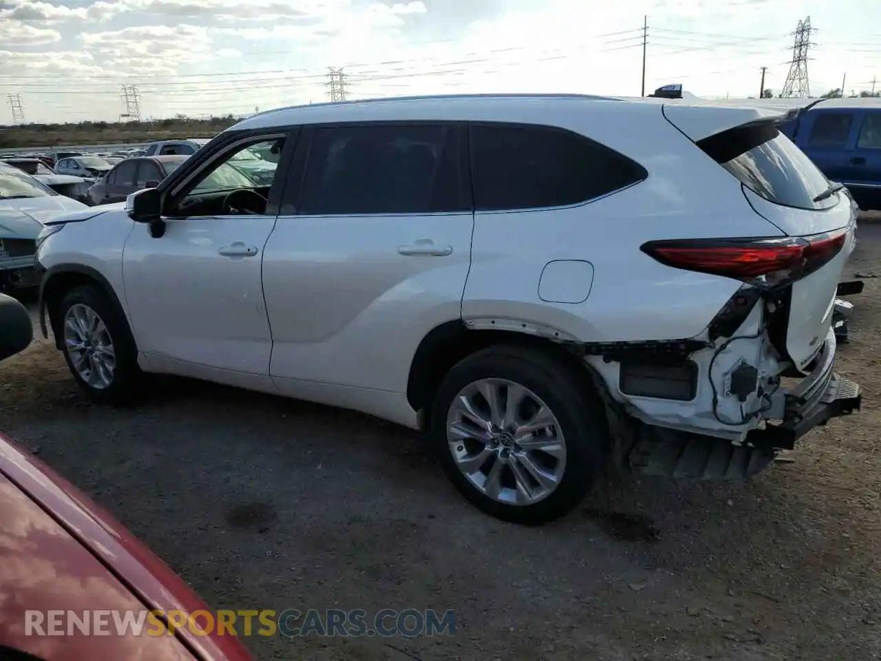 2 Photograph of a damaged car 5TDYZRAH7MS077324 TOYOTA HIGHLANDER 2021