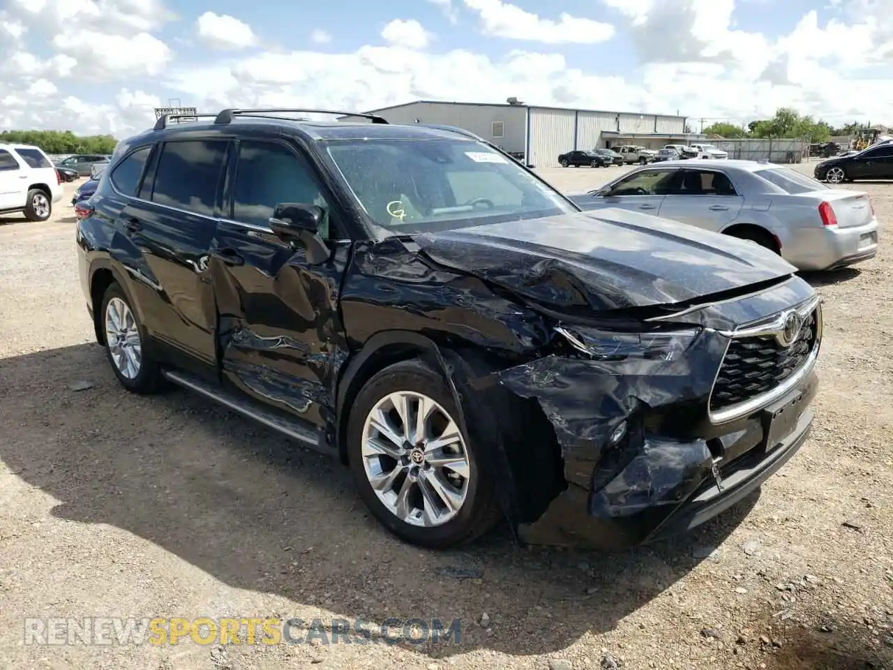 1 Photograph of a damaged car 5TDYZRAH8MS082290 TOYOTA HIGHLANDER 2021