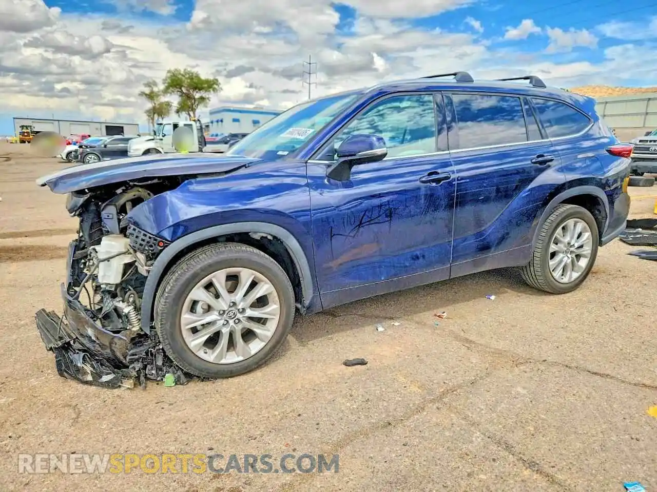 1 Photograph of a damaged car 5TDYZRAH8MS517986 TOYOTA HIGHLANDER 2021