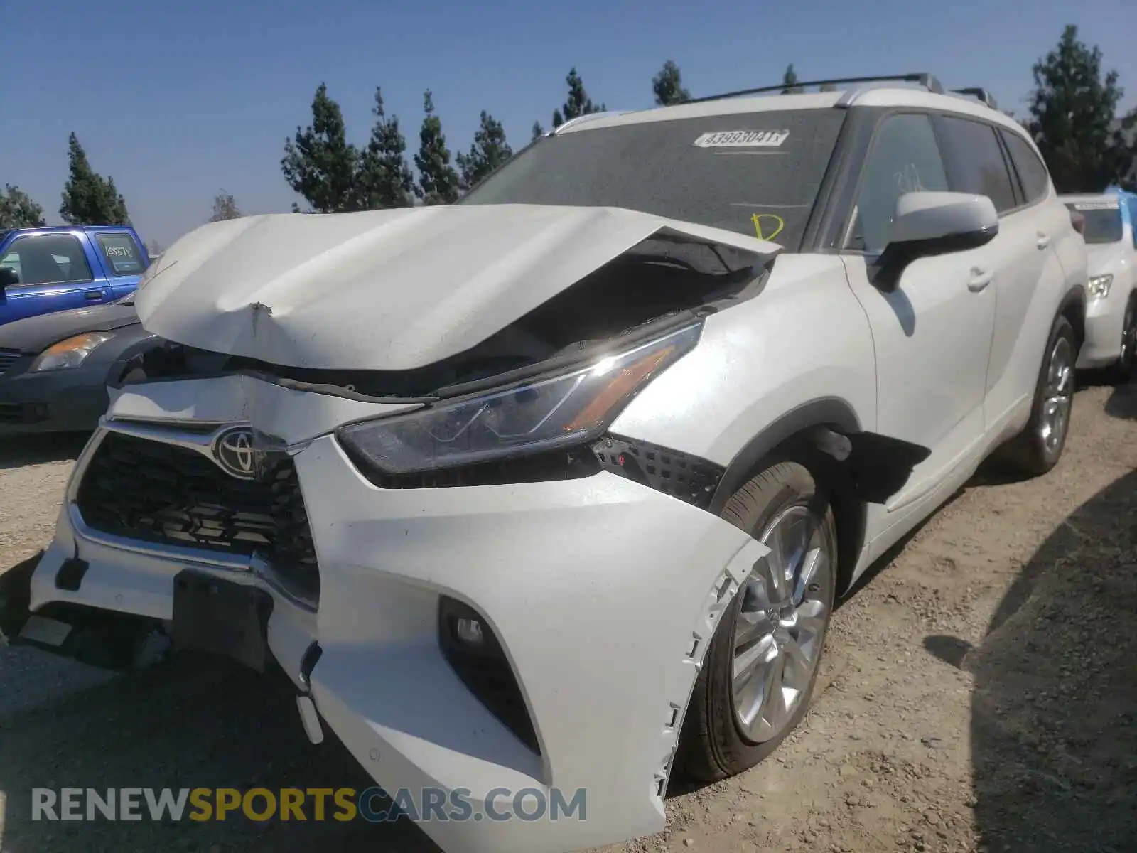 2 Photograph of a damaged car 5TDYZRAH9MS042607 TOYOTA HIGHLANDER 2021