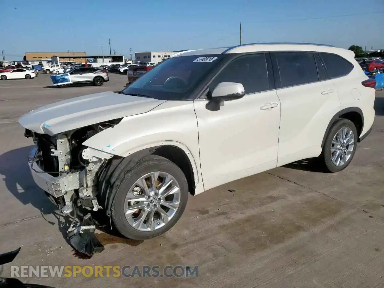 1 Photograph of a damaged car 5TDYZRAH9MS515552 TOYOTA HIGHLANDER 2021
