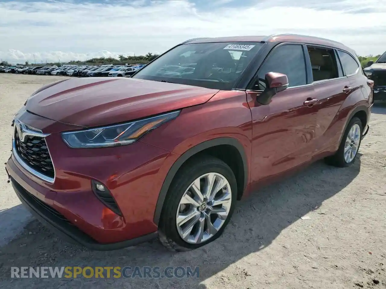 1 Photograph of a damaged car 5TDYZRAHXMS534708 TOYOTA HIGHLANDER 2021