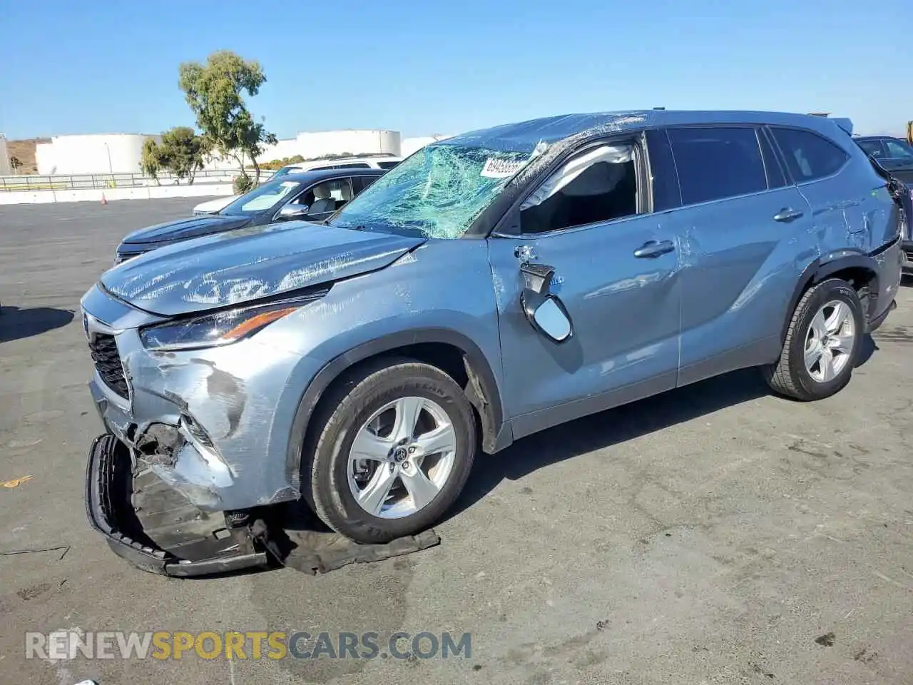 1 Photograph of a damaged car 5TDZARAH2MS009959 TOYOTA HIGHLANDER 2021