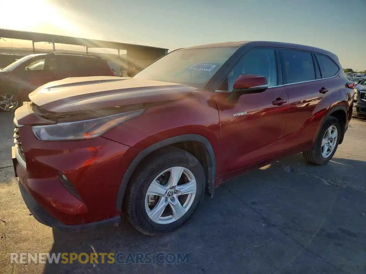 1 Фотография поврежденного автомобиля 5TDZARAH3MS008545 TOYOTA HIGHLANDER 2021
