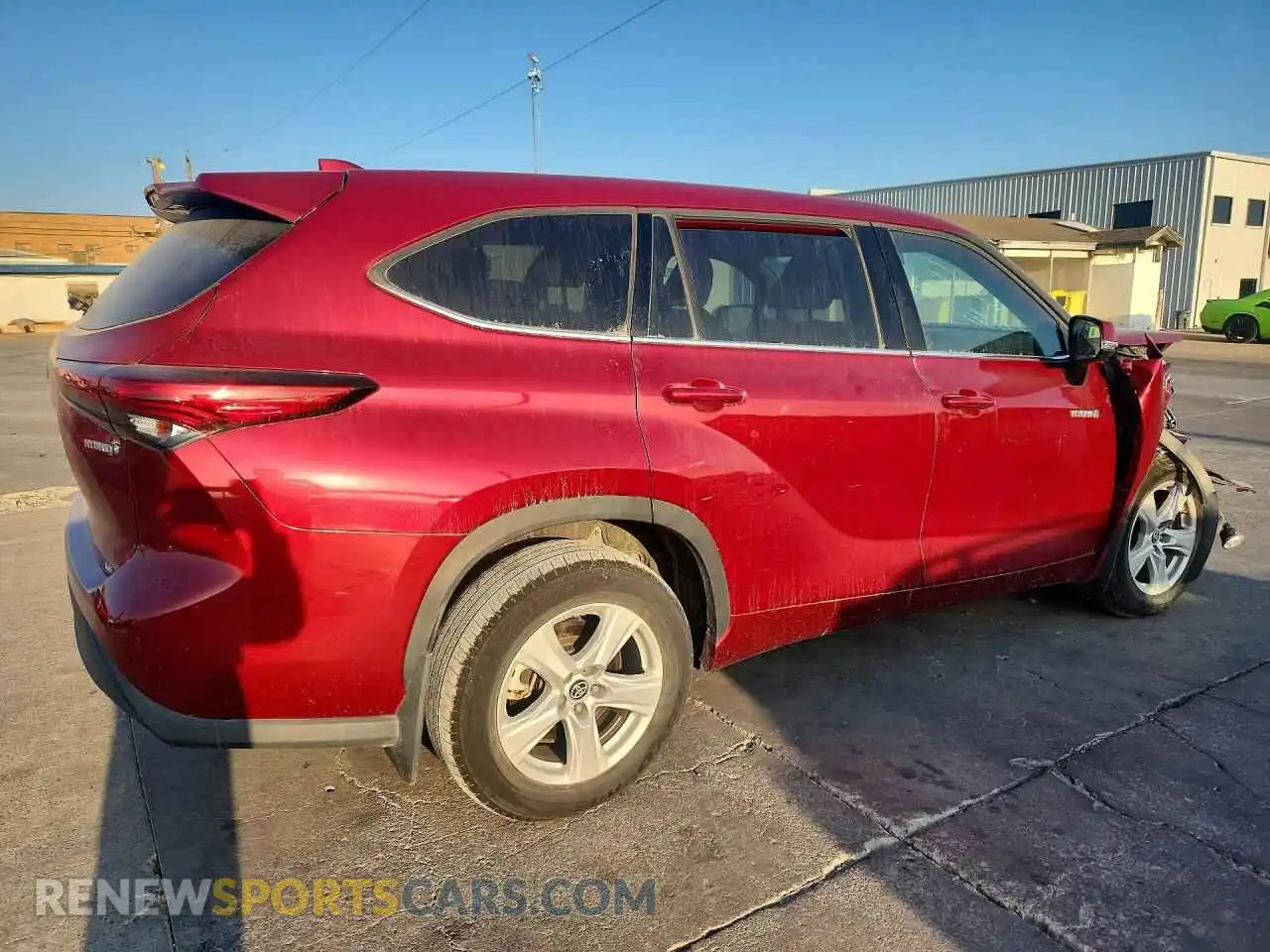 3 Фотография поврежденного автомобиля 5TDZARAH3MS008545 TOYOTA HIGHLANDER 2021