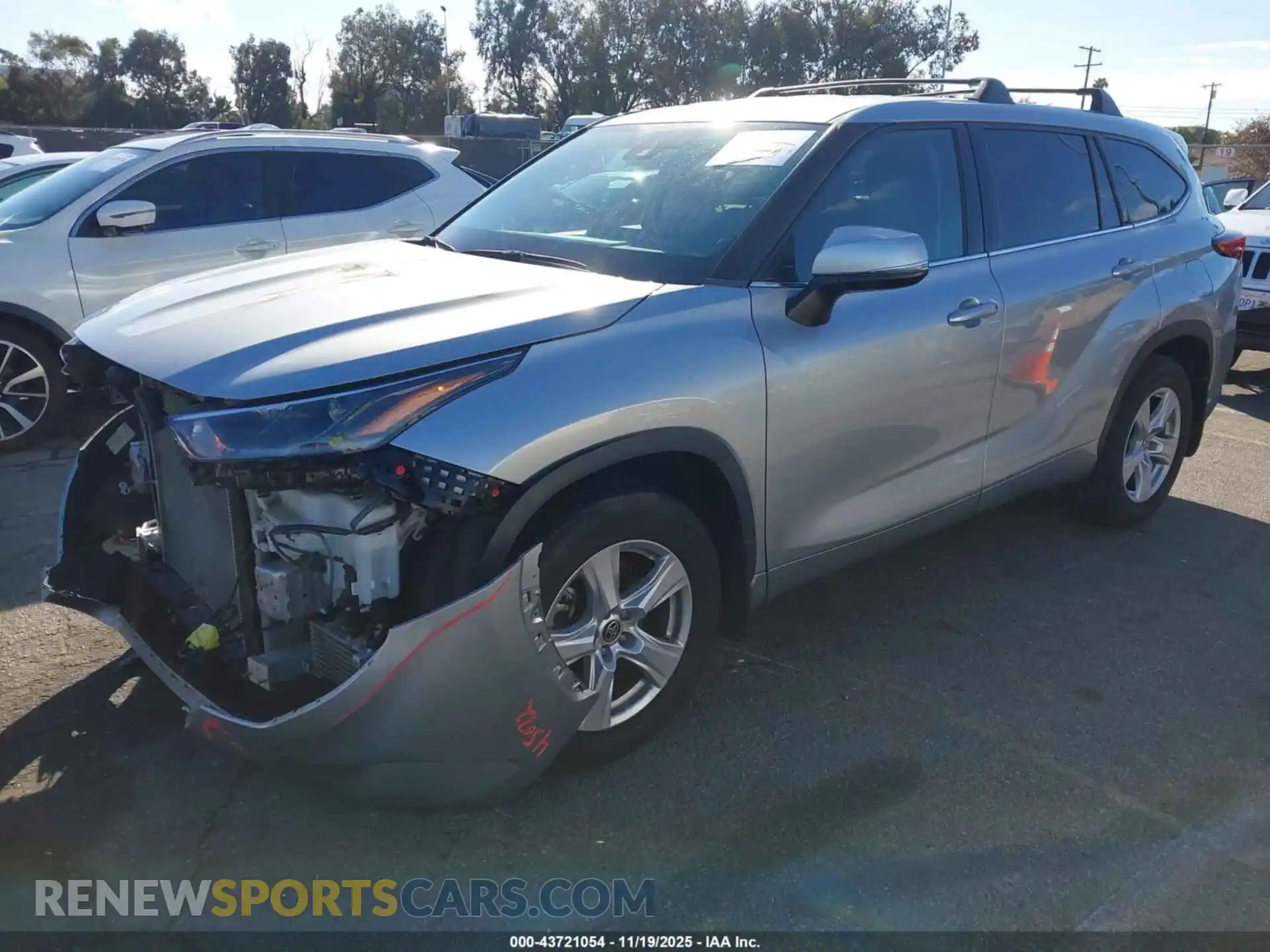 2 Фотография поврежденного автомобиля 5TDZZRAH0MS050146 TOYOTA HIGHLANDER 2021