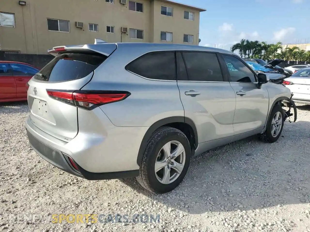 3 Photograph of a damaged car 5TDZZRAH0MS066492 TOYOTA HIGHLANDER 2021