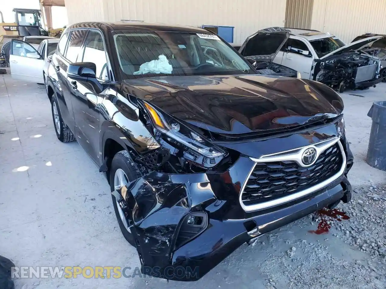 1 Photograph of a damaged car 5TDZZRAH2MS047085 TOYOTA HIGHLANDER 2021
