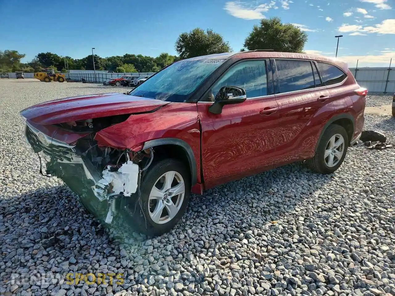 1 fotografías del automóvil dañado 5TDZZRAH5MS037103 TOYOTA HIGHLANDER 2021