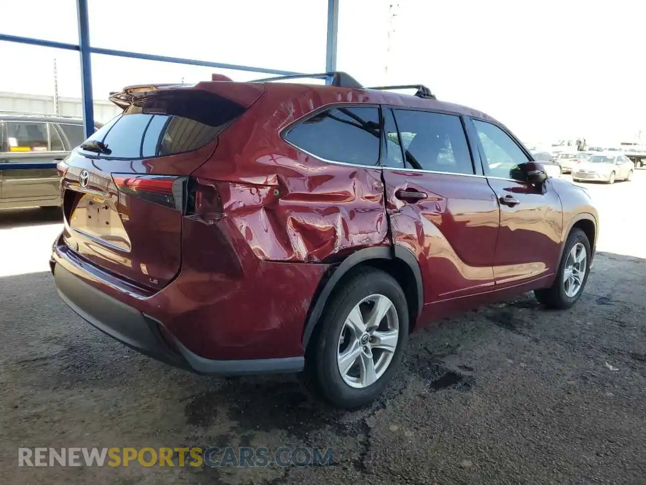 3 Photograph of a damaged car 5TDZZRAH6MS073138 TOYOTA HIGHLANDER 2021