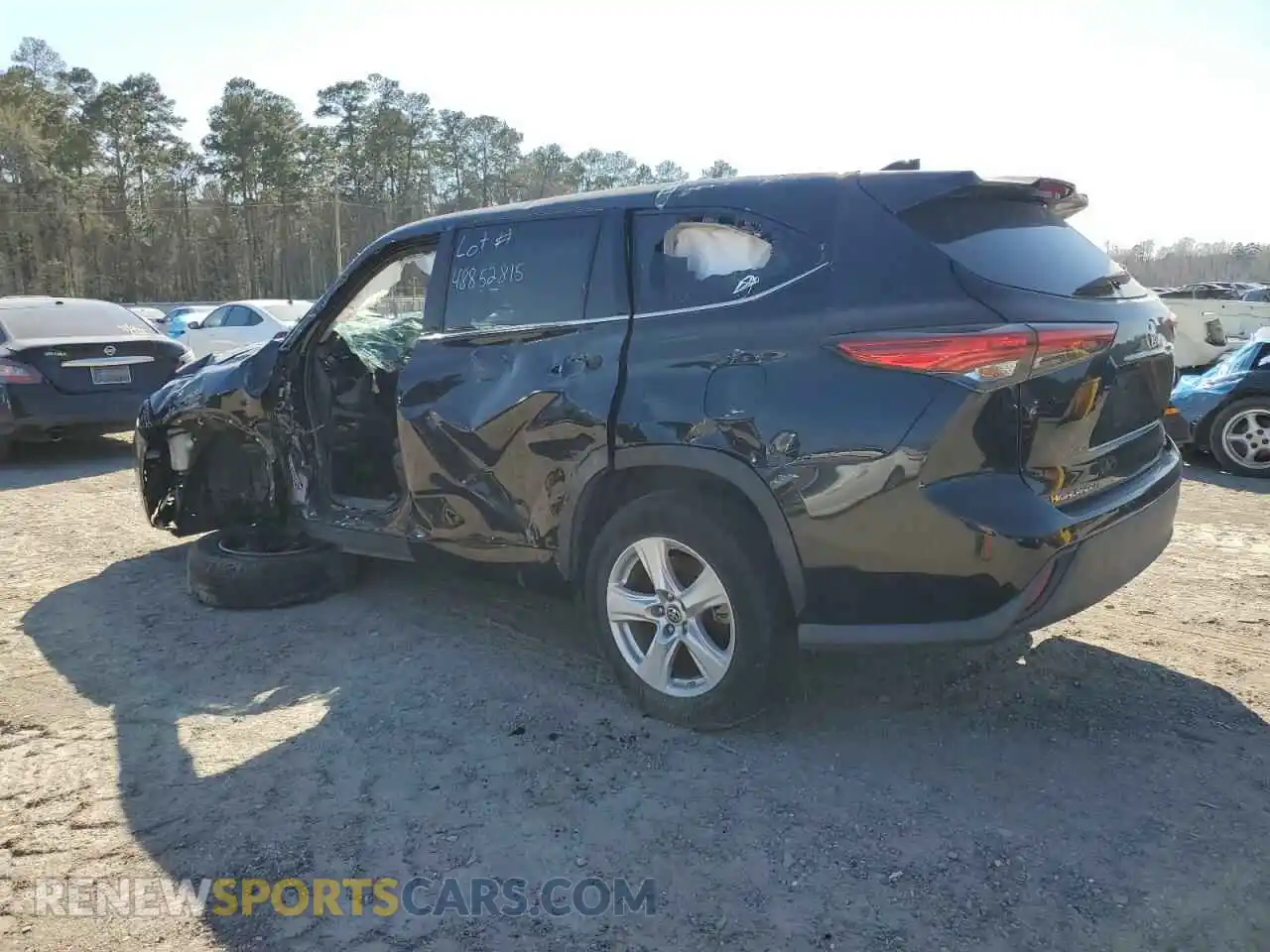 2 Photograph of a damaged car 5TDZZRAH9MS526250 TOYOTA HIGHLANDER 2021