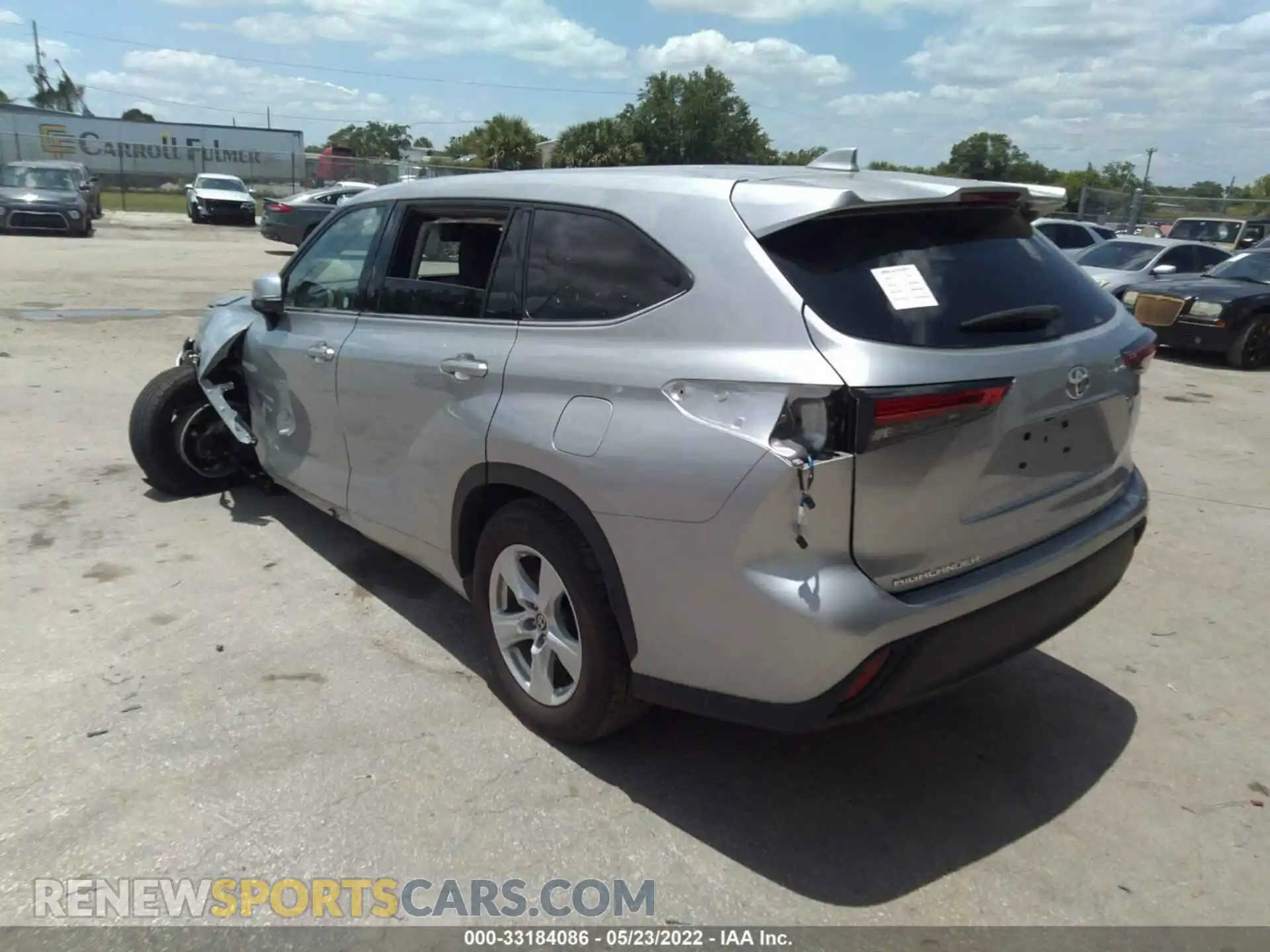 3 Photograph of a damaged car 5TDZZRAH9MS529875 TOYOTA HIGHLANDER 2021