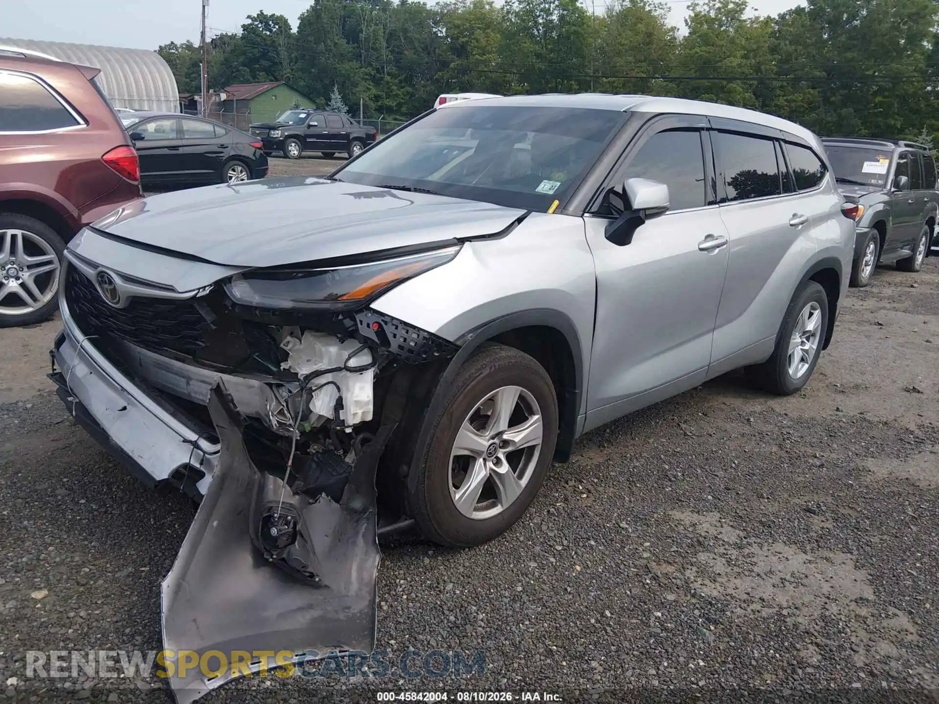 2 Фотография поврежденного автомобиля 5TDBZRBH2NS582015 TOYOTA HIGHLANDER 2022