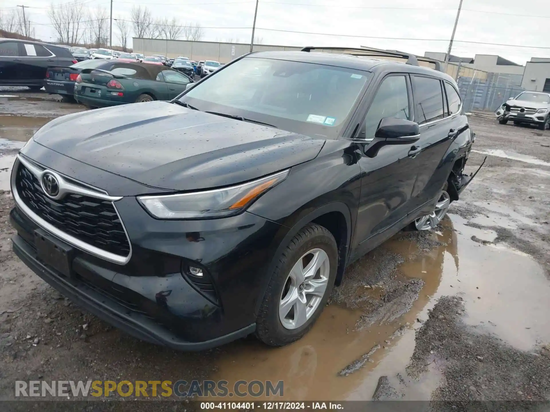 2 Photograph of a damaged car 5TDBZRBH6NS595396 TOYOTA HIGHLANDER 2022