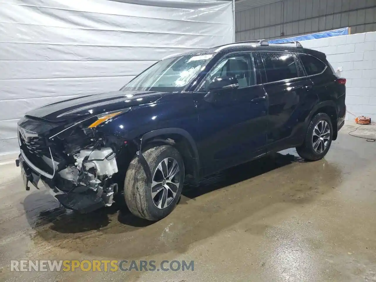 1 fotografías del automóvil dañado 5TDGZRBH6NS236040 TOYOTA HIGHLANDER 2022