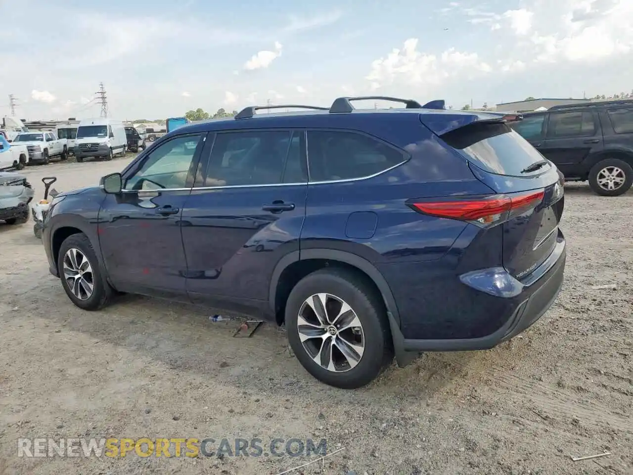 2 Фотография поврежденного автомобиля 5TDGZRBHXNS577229 TOYOTA HIGHLANDER 2022