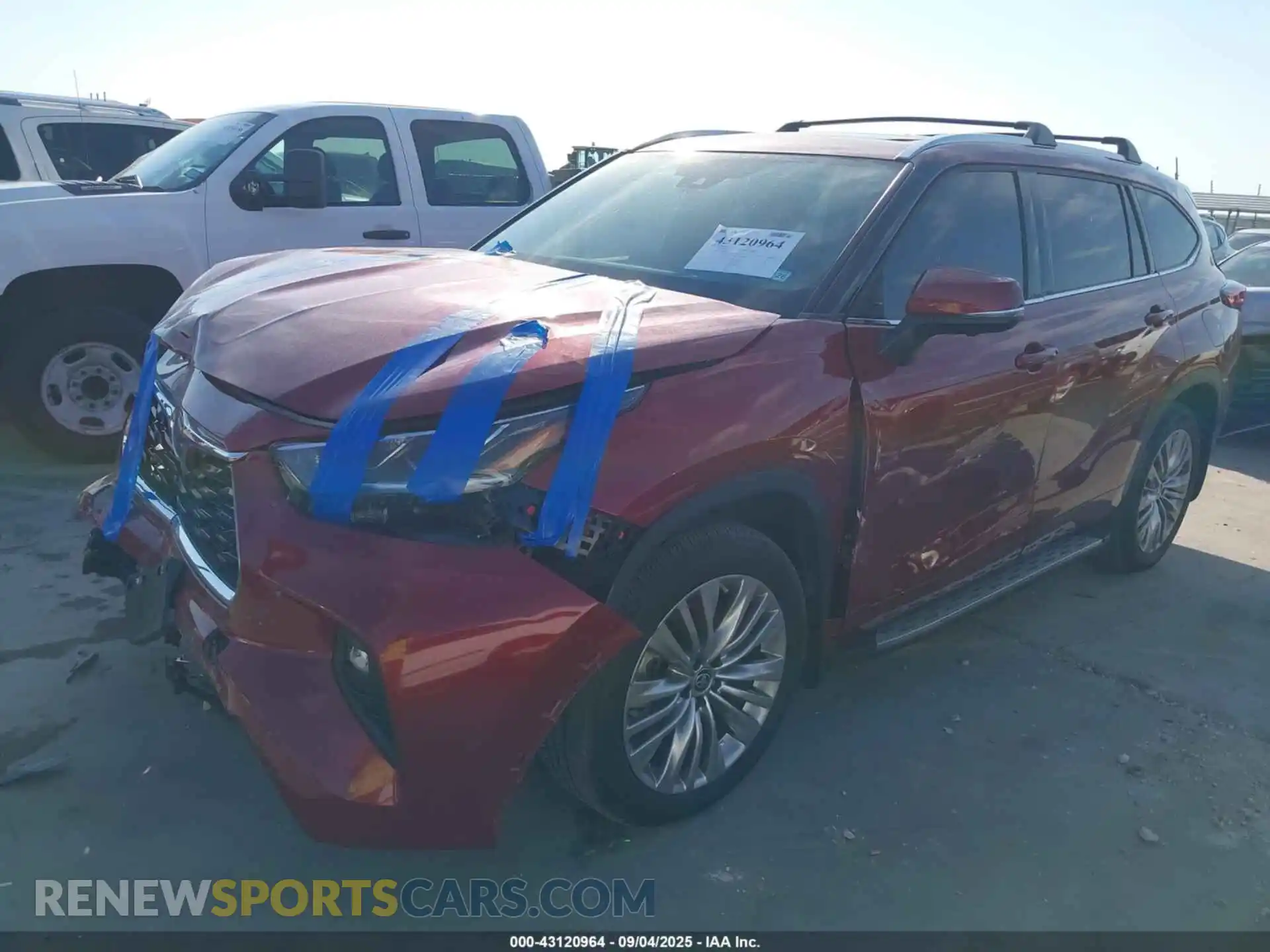 2 Фотография поврежденного автомобиля 5TDFARAH0PS020563 TOYOTA HIGHLANDER 2023