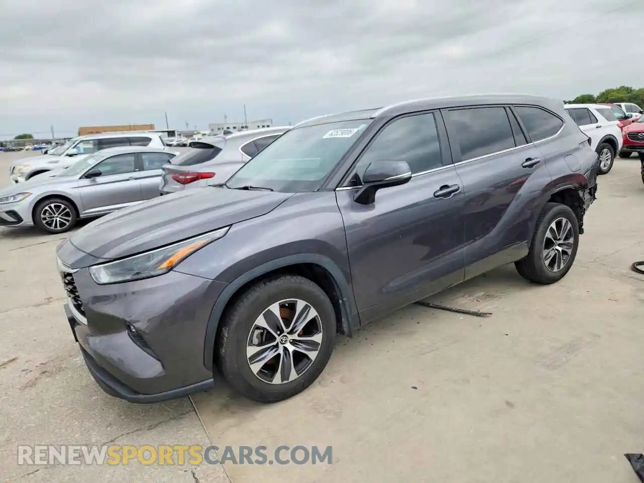 1 fotografías del automóvil dañado 5TDKARAH2PS019123 TOYOTA HIGHLANDER 2023
