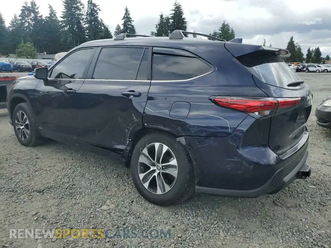 2 Photograph of a damaged car 5TDKBRCH2PS577368 TOYOTA HIGHLANDER 2023