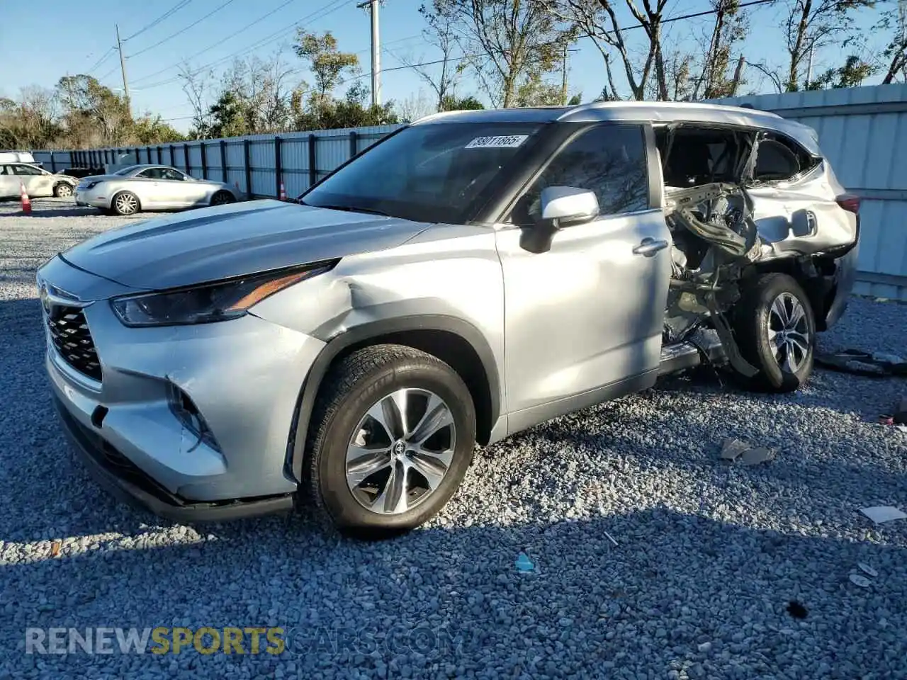 1 Photograph of a damaged car 5TDKDRAH0PS504447 TOYOTA HIGHLANDER 2023