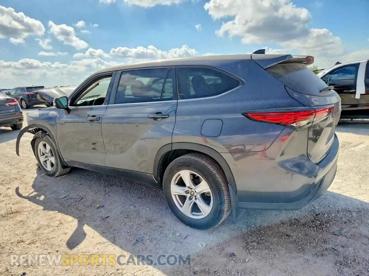 2 Фотография поврежденного автомобиля 5TDKDRAH0PS515366 TOYOTA HIGHLANDER 2023