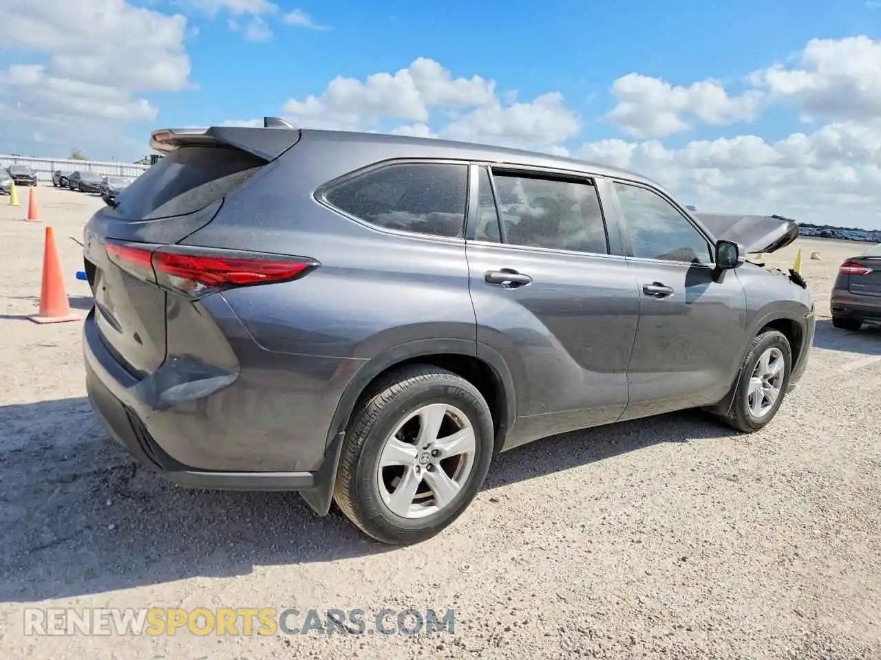 3 Фотография поврежденного автомобиля 5TDKDRAH0PS515366 TOYOTA HIGHLANDER 2023