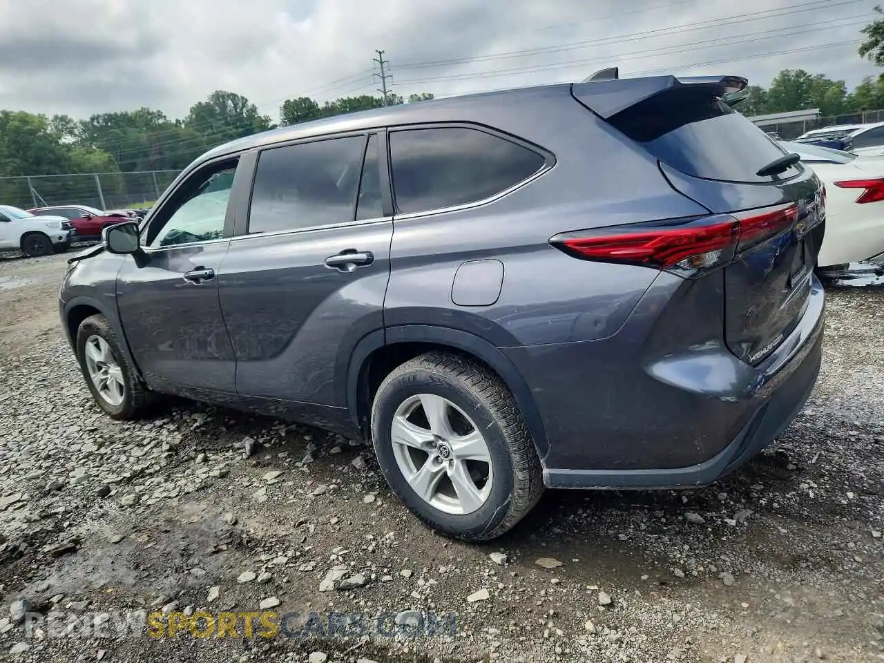 2 Фотография поврежденного автомобиля 5TDKDRAH1PS503582 TOYOTA HIGHLANDER 2023