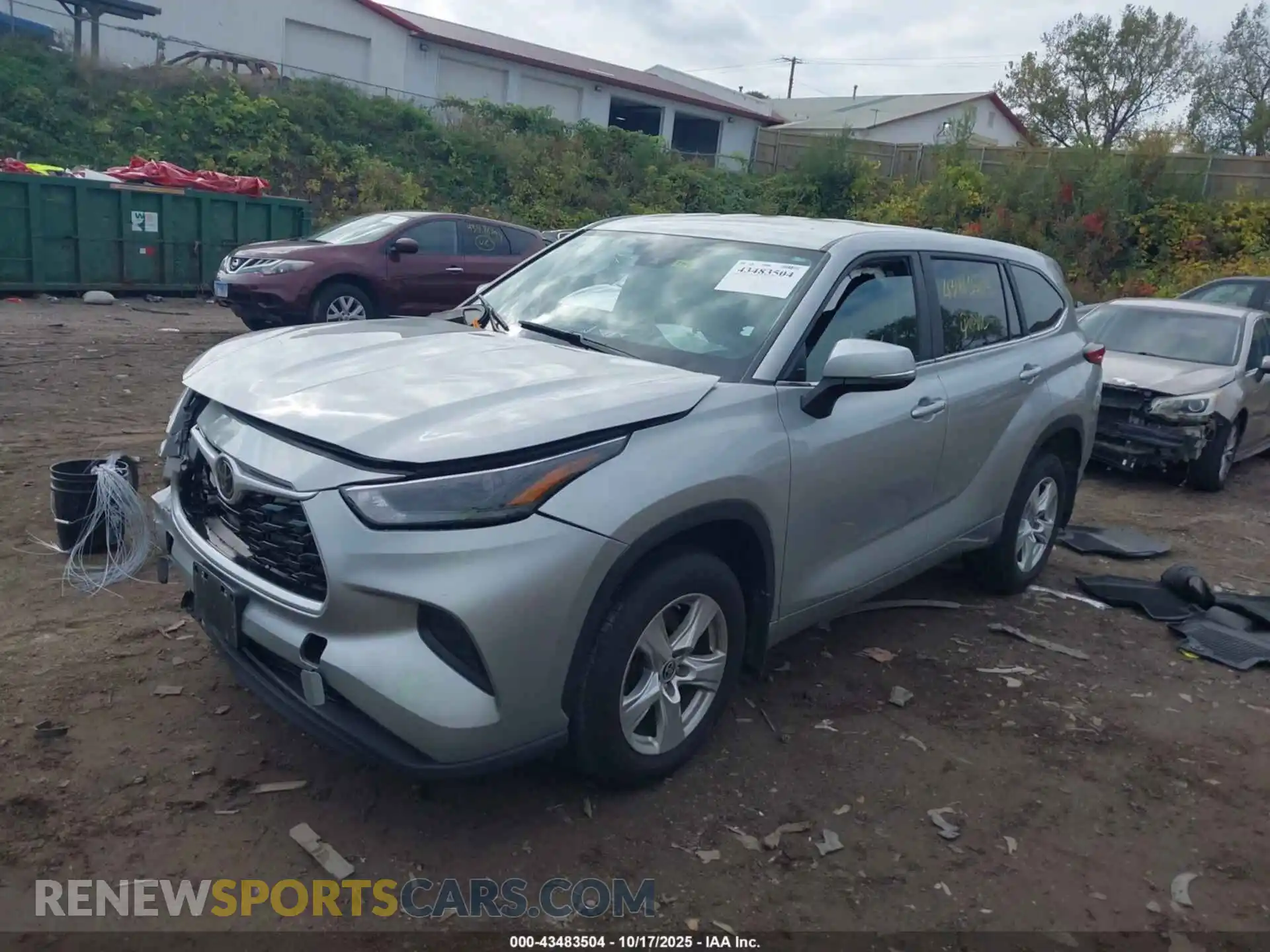 2 Photograph of a damaged car 5TDKDRAH2PS500044 TOYOTA HIGHLANDER 2023