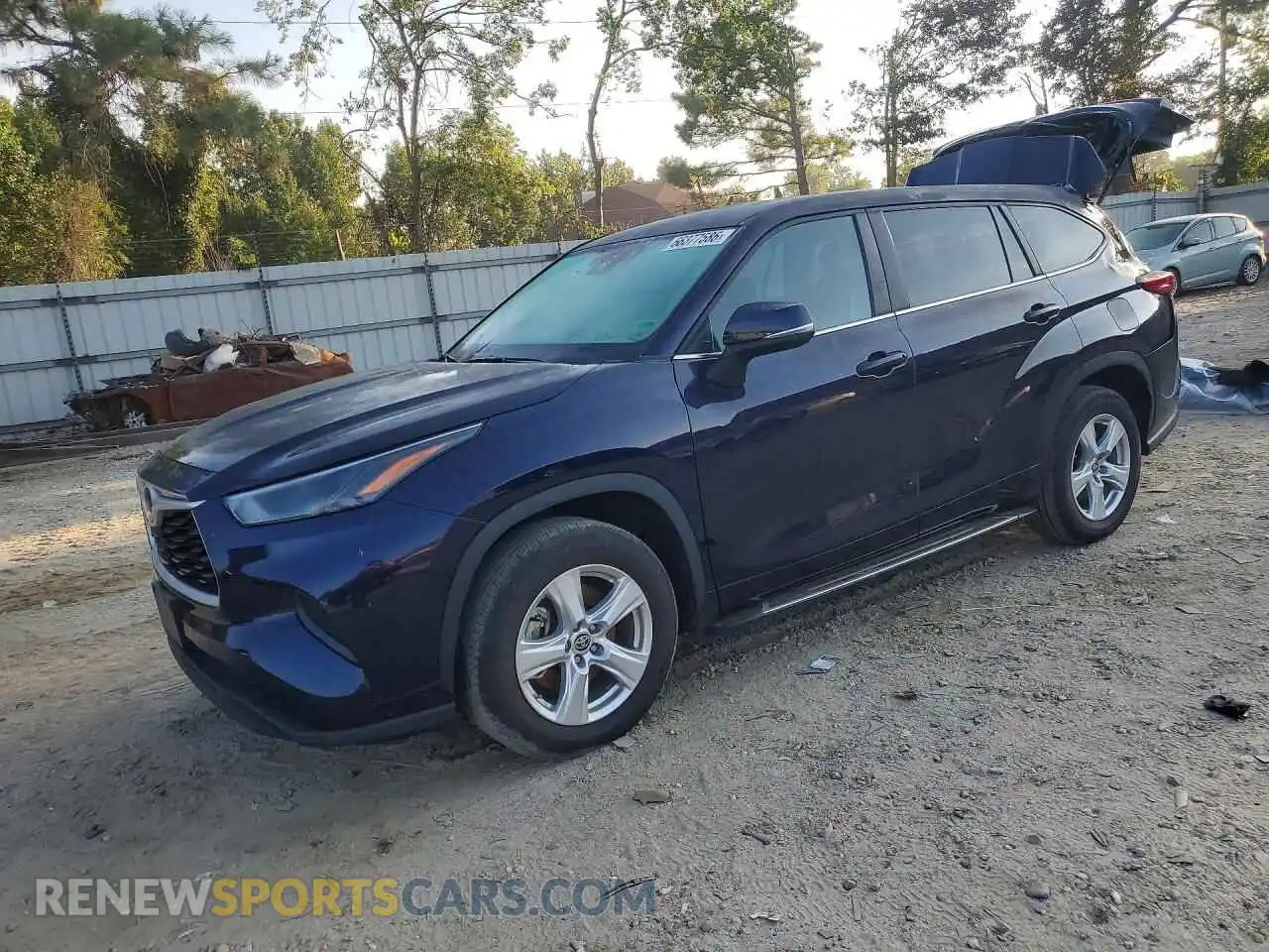 1 Photograph of a damaged car 5TDKDRAH2PS526014 TOYOTA HIGHLANDER 2023