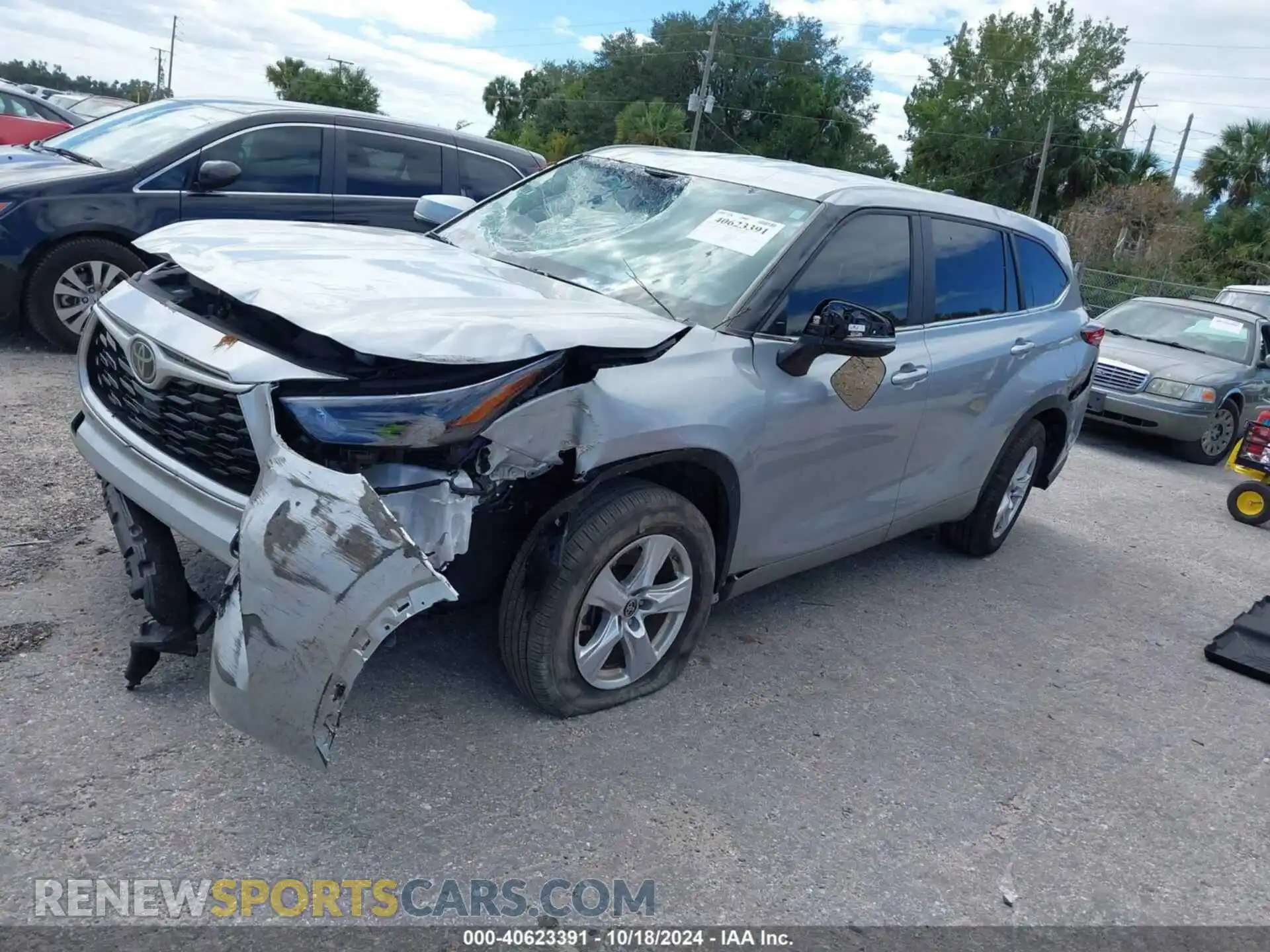 2 Фотография поврежденного автомобиля 5TDKDRAH3PS034110 TOYOTA HIGHLANDER 2023