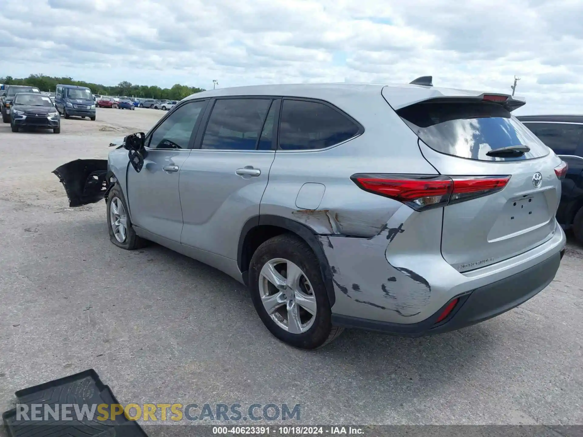 3 Фотография поврежденного автомобиля 5TDKDRAH3PS034110 TOYOTA HIGHLANDER 2023