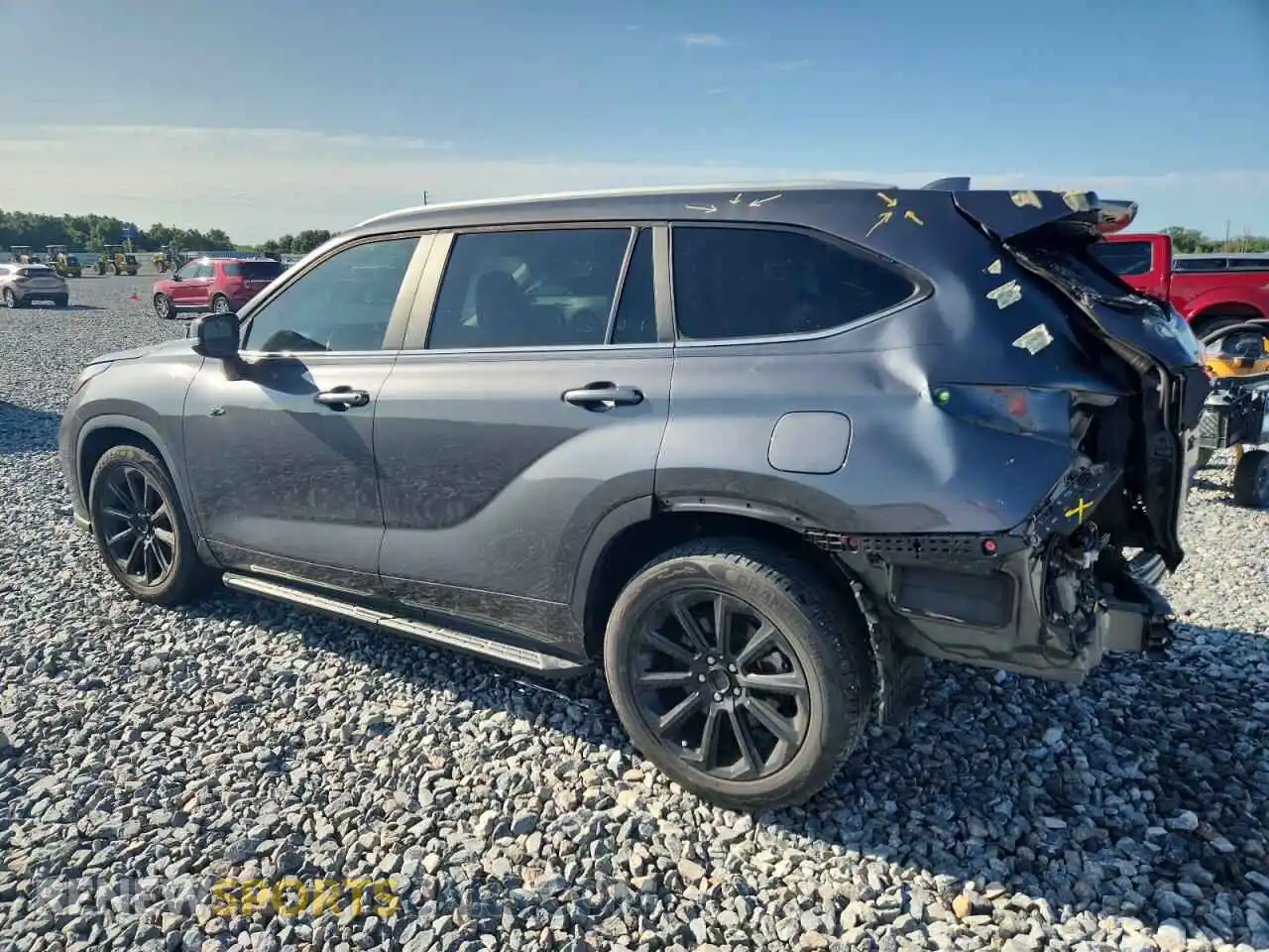 2 Photograph of a damaged car 5TDKDRAH4PS005666 TOYOTA HIGHLANDER 2023
