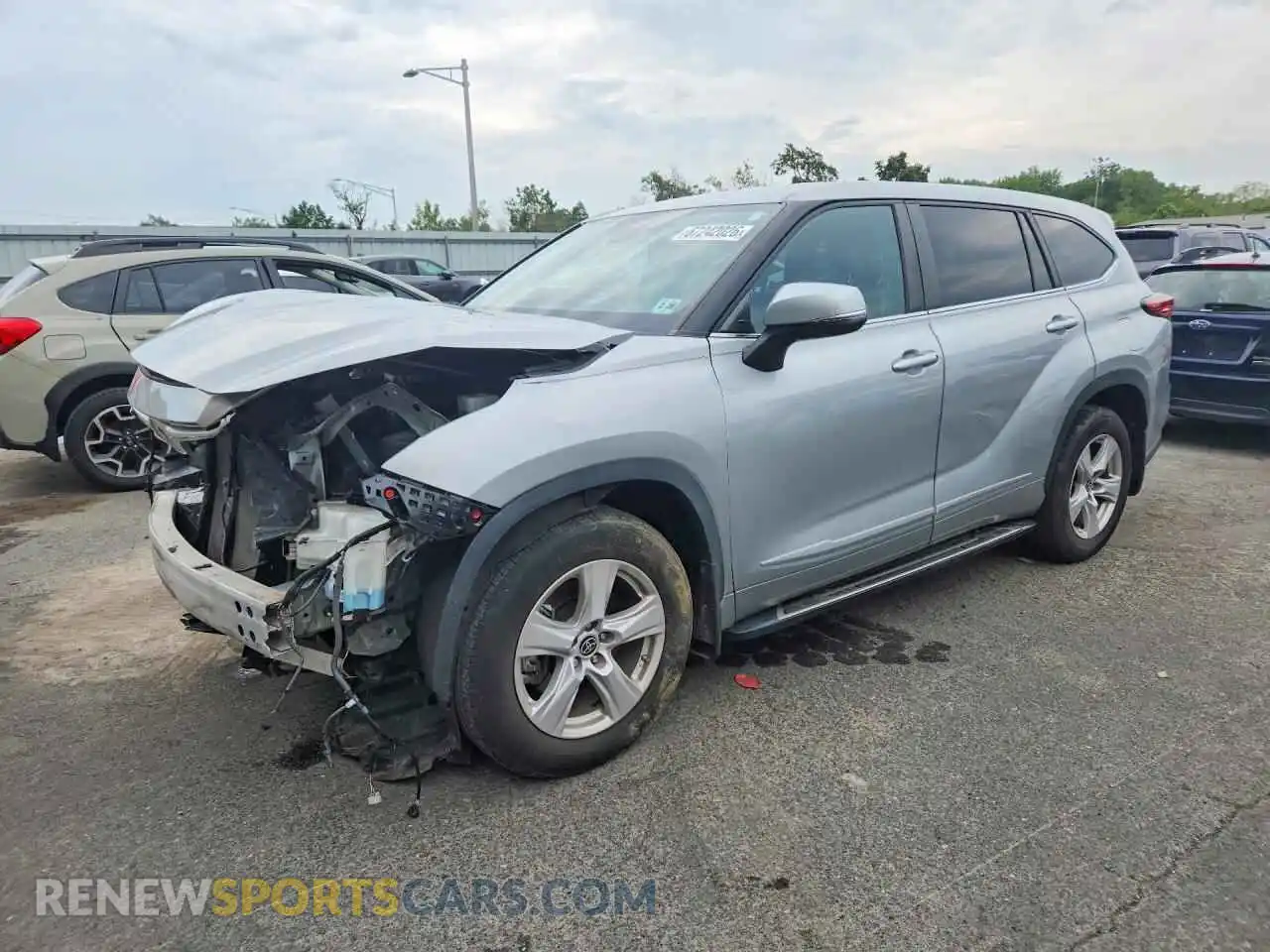1 Photograph of a damaged car 5TDKDRAH4PS502457 TOYOTA HIGHLANDER 2023