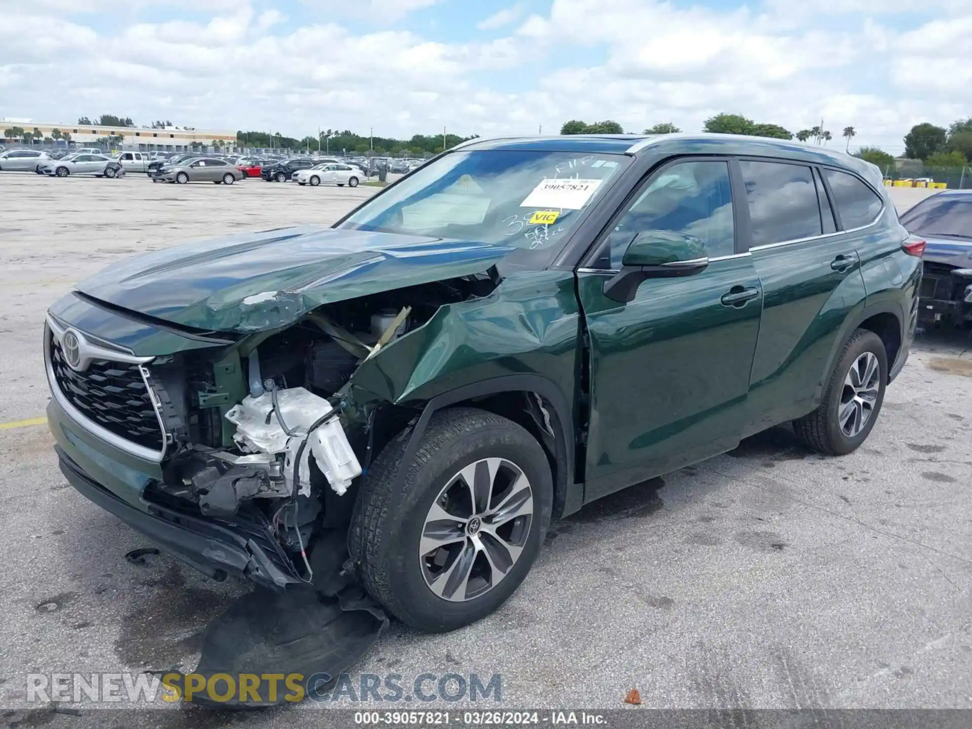 2 Фотография поврежденного автомобиля 5TDKDRAH4PS503821 TOYOTA HIGHLANDER 2023
