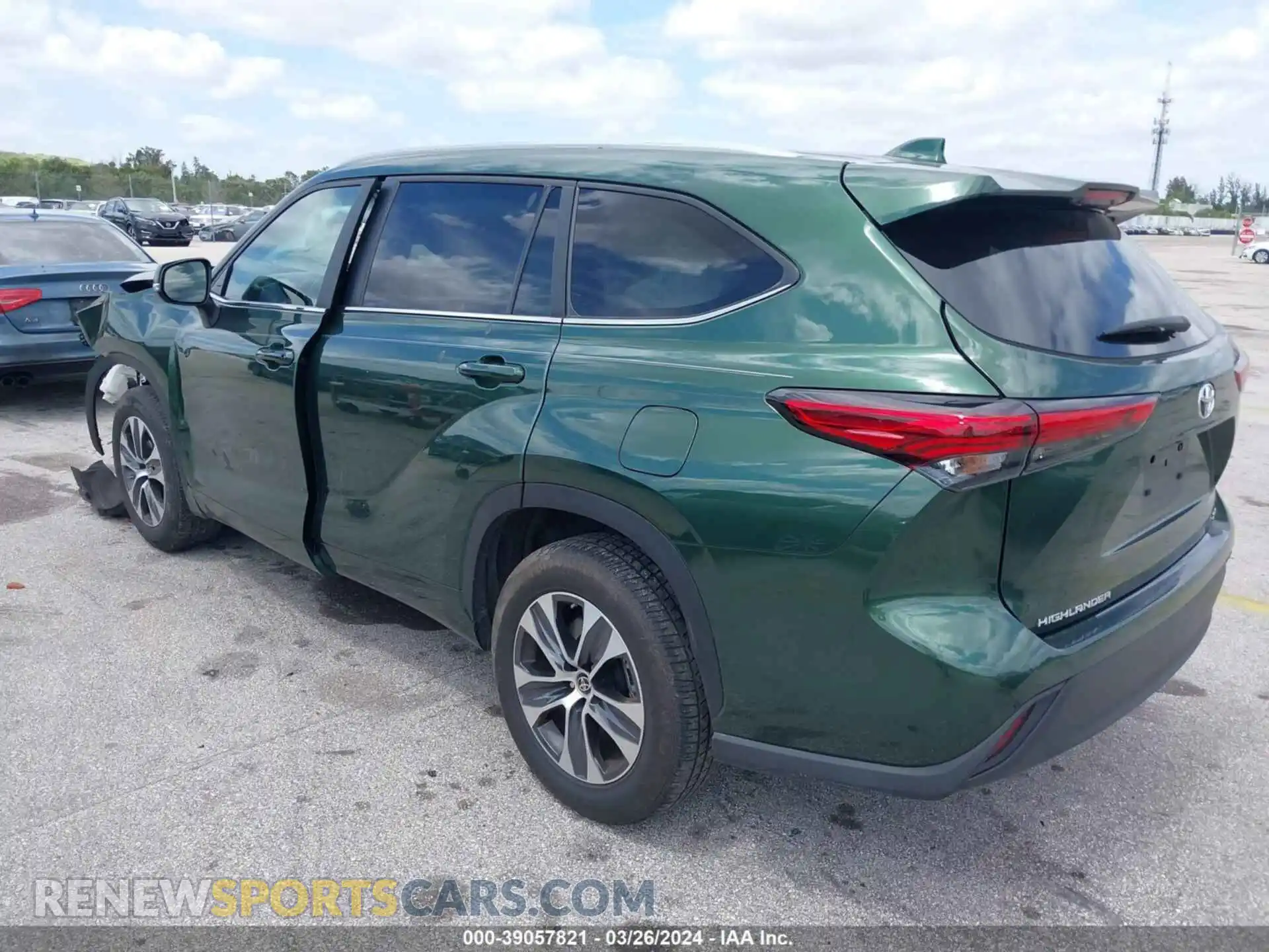 3 Фотография поврежденного автомобиля 5TDKDRAH4PS503821 TOYOTA HIGHLANDER 2023
