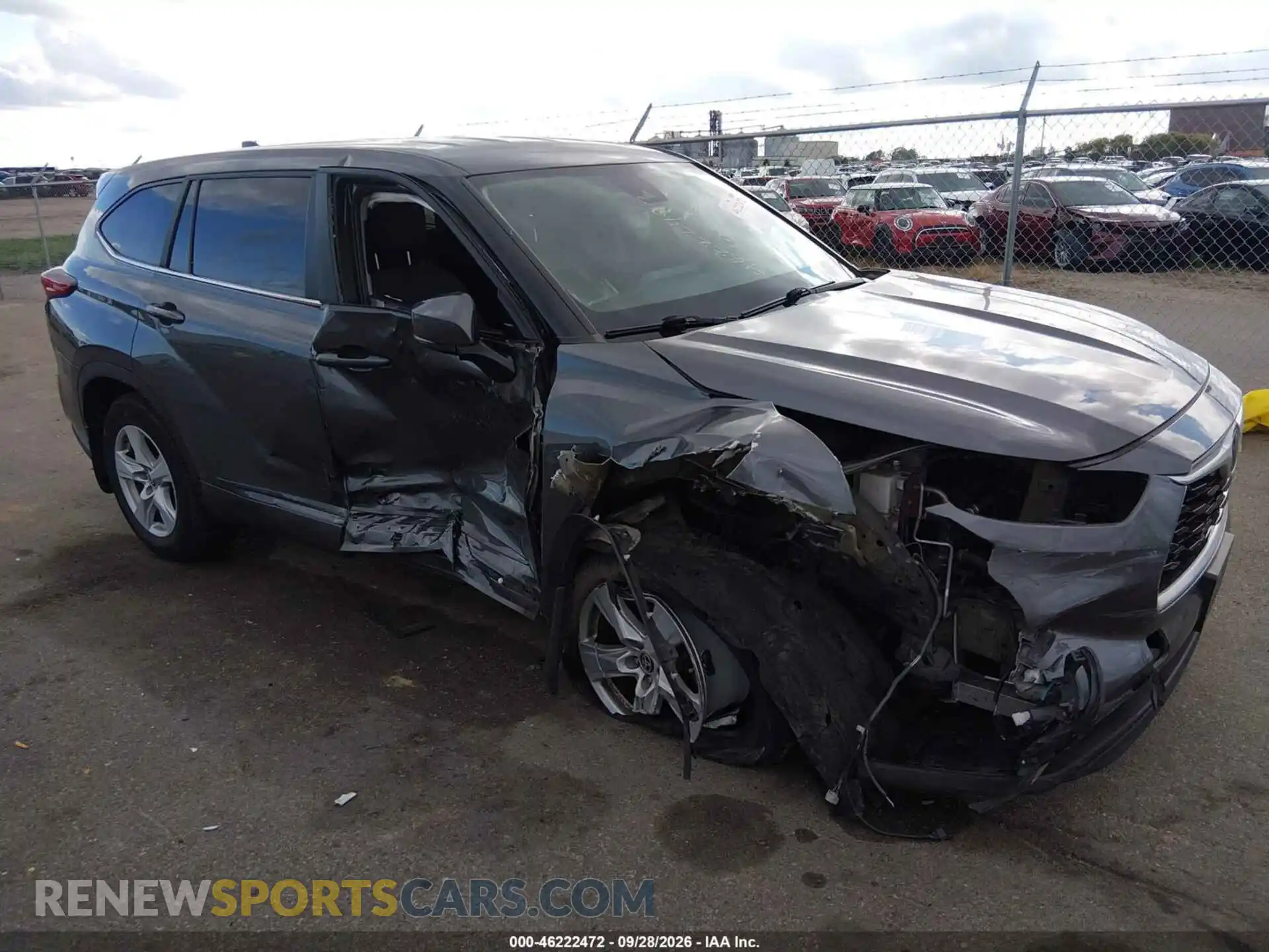 1 Photograph of a damaged car 5TDKDRAH4PS504886 TOYOTA HIGHLANDER 2023
